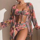 Charlotte | 3-teiliges Bikini-Set – Rosa