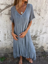 Silke | Maxi-Kleid – Grau