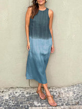 Abrahamina - Stylisches Kleid mit Druck – Blau