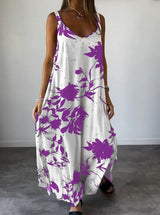 Lilith | Bedrucktes Kleid für Damen – Lila