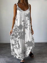 Lilith | Bedrucktes Kleid für Damen – Grau