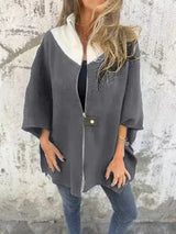 Corana - Stehkragenjacke mit halbem Reißverschluss – Grau