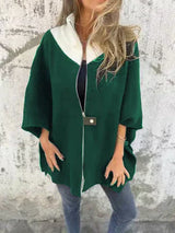 Corana - Stehkragenjacke mit halbem Reißverschluss – Grün