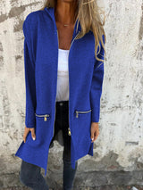 Eva | Langarm-Cardigan – Blau
