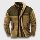 Dominik | Kuschelige Jacke mit Fellfutter – Braun