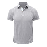 Herren - Poloshirt - Weiche Baumwollmischung - Stilvolle Freizeitkleidung – Hellgrau