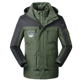 ESSENTIAL GESTEPPTE DOPPELJACKE - VEIL – Grün