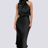 Chrissy - Elegantes Cocktailkleid für Damen – Schwarz