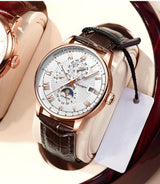 Chic Luxury Quartz Watch – Roségold Weiß