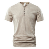Herren Casual T-Shirt | Kurzärmeliges Basic Oberteil – Khaki