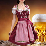 Damen Rot Oktoberfest Dirndl Kleid – Rot