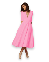 Damen Elegantes Festliches Kleid | Ärmellos Maxi – Rosa