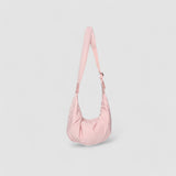 Puffer Schultertasche Damen – Vegane Leder Hobo Bag mit Reißverschluss – Rosa