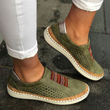 Elena - Lässige Turnschuhe mit handgefertigtem Design – Grün