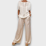 Elodie – Elegantes zweiteiliges Set – Creme