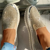 Candy Gem - Funkelnde Diamant-Loafer – Gold