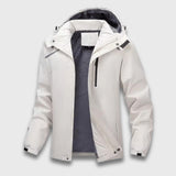 Niklas | Wasserabweisende Jacke mit Fleecefutter – Weiß