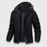 Niklas | Wasserabweisende Jacke mit Fleecefutter – Schwarz