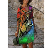 Eldavine – Stilvolles Kleid mit Print – Farbe 1