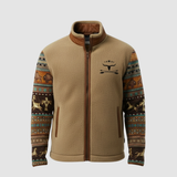 Herren Jacke | leichte Ausführung mit geradem Linienverlauf – Braun 2