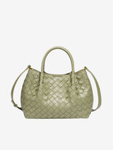 Mariana | Woven Crossbody Bag Aus Premium Veganen Leder Mit Abnehmbarer Schultertasche – Grun