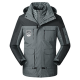 ESSENTIAL GESTEPPTE DOPPELJACKE - VEIL – Grau