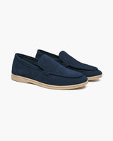 Luke | Old Money Style Herren Wildleder Loafer – Marineblau