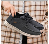 Nico - Leichte und bequeme Canvas-Turnschuhe für den urbanen Stil – Schwarz