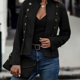 Damen Jahrgang Übergangsjacke | Elegante – Schwarz