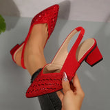 Nehama – Elegante Sandale Mit Spitzer Zehenpartie – Rot