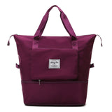 Damen Faltbar Handgepäck Tasche | Groß – Weinrot