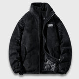 Benedikt | Stilvolle und elegante Cordjacke – Schwarz
