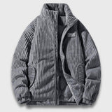 Benedikt | Stilvolle und elegante Cordjacke – Grau