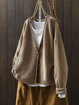 AMORIA | STRICKCARDIGAN – Braun