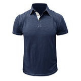 Herren - Poloshirt - Weiche Baumwollmischung - Stilvolle Freizeitkleidung – Marine