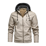 HERITAGE RACER - LEDERJACKE – Beige