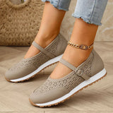 Jewell - Atmungsaktive Orthopädische Lederschuhe – Khaki