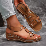 Avellan - Sandalen mit offener Zehenpartie – Hellbraun