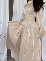 Lytheris – Elegantes Maxikleid aus Satin – Beige
