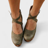 Quinn | Orthopädisch Gepolstert Sandalen – Grün