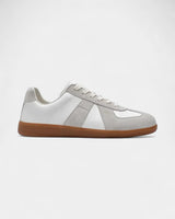 Herren-Sneaker im klassischen Retro-Stil – Wildleder & Gummisohle – Weiß