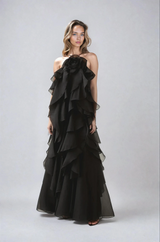 Maxi-Kleid für Damen - Esra – Schwarz