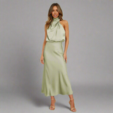 Dorothea | Stylish Maxi-Kleid mit Leichtigkeit – Hellgrün