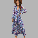 Sofie | Elegantes Kleid mit Sommerkomfort – Blau