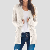 Josephine | Kabelstrick-Cardigan – Beige