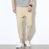 Leichte komfort-baumwollhose für herren – bequem und stilvoll – Beige