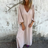Delilah - Maxikleid – Aprikose (Fast ausverkauft)