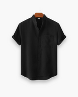 Herren Elegantes Sommerkleid | Kurzarm – Schwarz