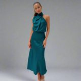 Dorothea | Stylish Maxi-Kleid mit Leichtigkeit – Ozeanblau