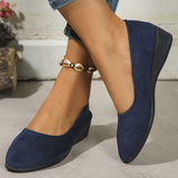 Luvinia - Bequeme Keilabsatzschuhe für Damen – Blau